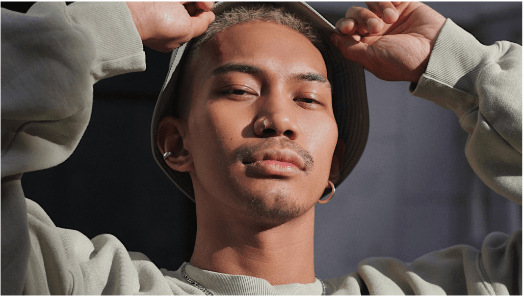 Three people looking down